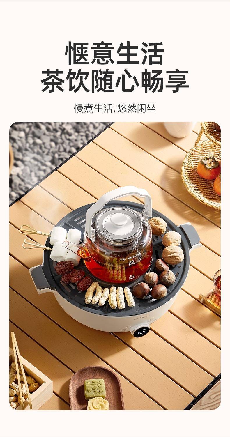OIDIRE 养生壶 煮茶器围炉煮茶器迷你电陶炉无烟煮茶安全多功能煮茶器 ODI-WLZ01