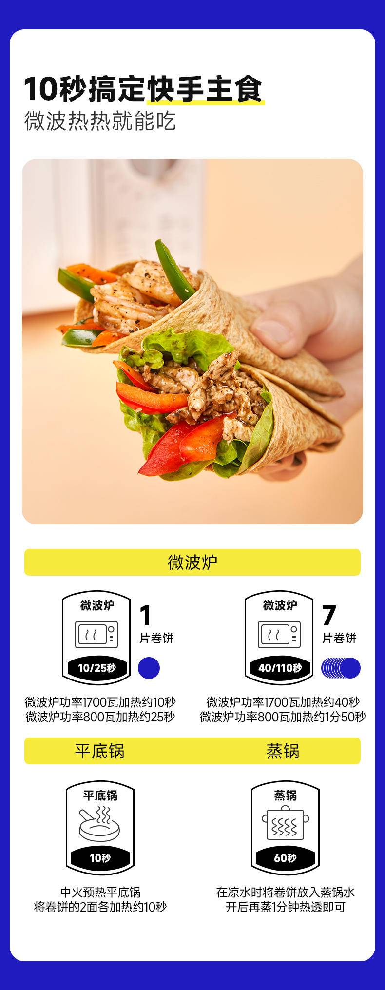 糖友厨房 每日卷饼（冷链）285g*5袋