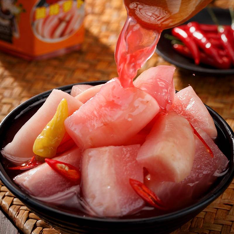 小睢湘缘湘西特色新鲜美味酸萝卜500g/袋