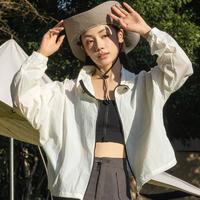 明秀 女款超轻梭织防晒衣轻薄透气时尚防晒服