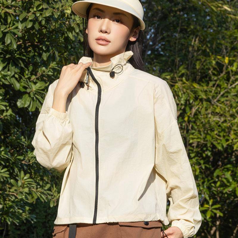 明秀 女款超轻梭织防晒衣轻薄透气时尚防晒服