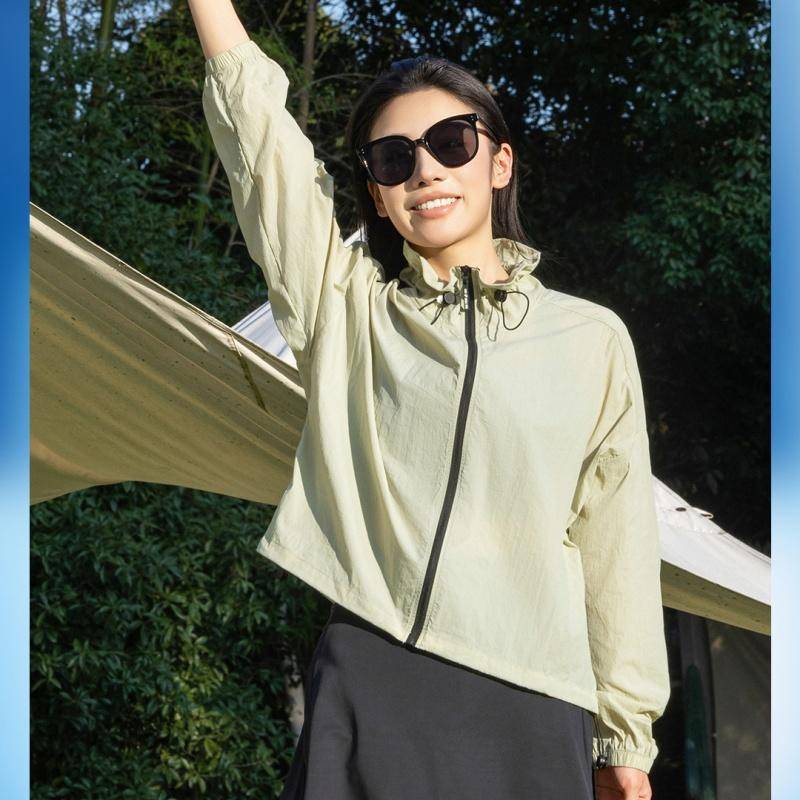 明秀 女款超轻梭织防晒衣轻薄透气时尚防晒服