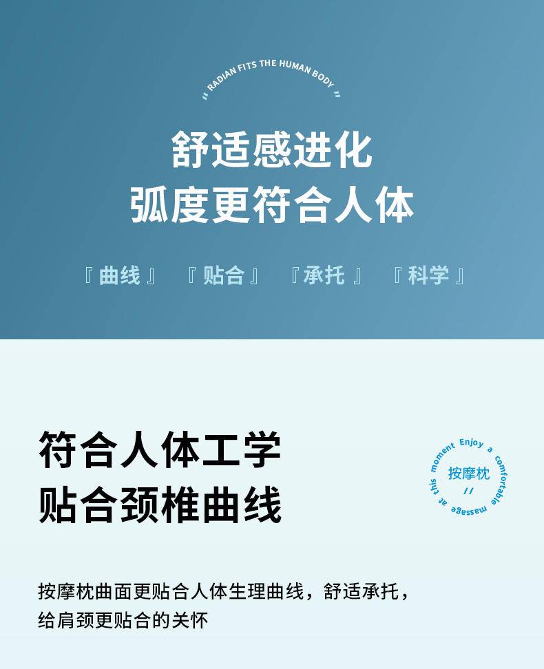 皇泰按摩枕多功能家用全身电动颈肩揉捏加热车载颈椎按摩器