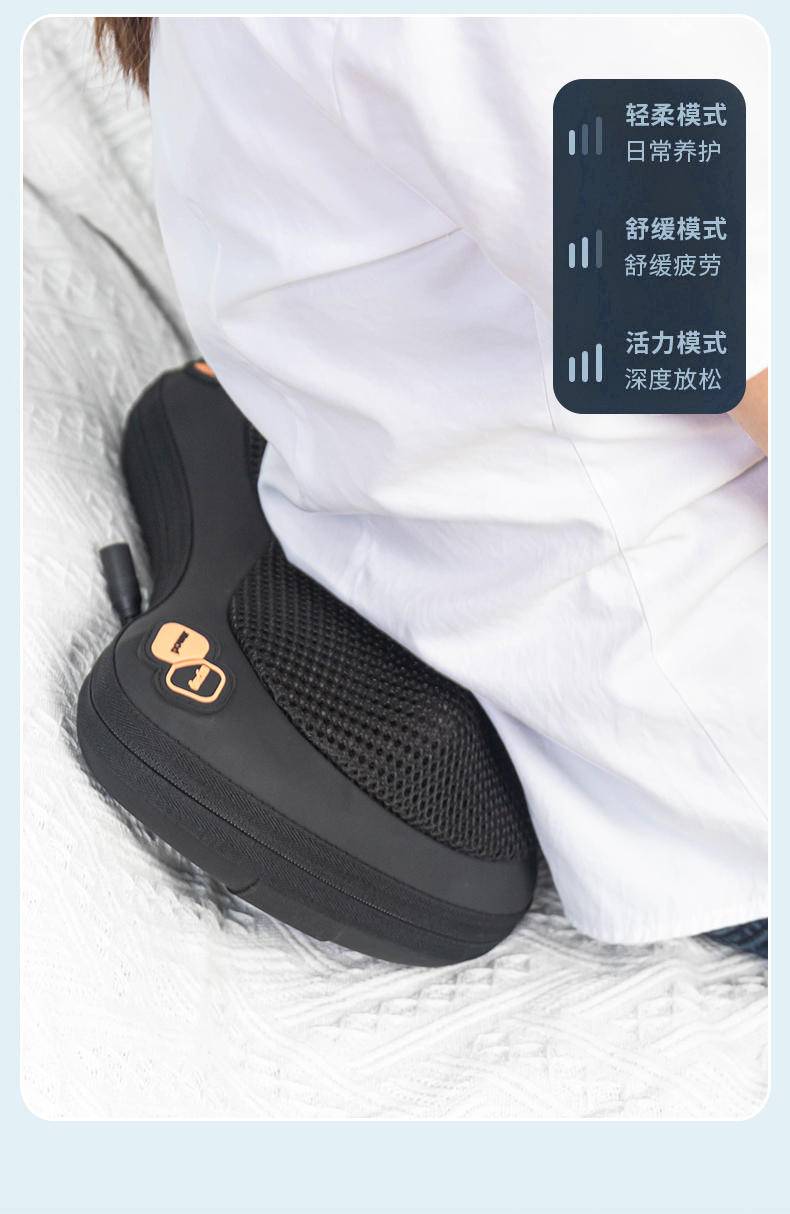皇泰按摩枕多功能家用全身电动颈肩揉捏加热车载颈椎按摩器