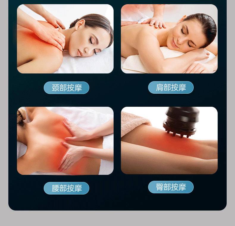 皇泰按摩仪器靠垫全身颈椎多功能家用腰部背部自动揉捏按摩器