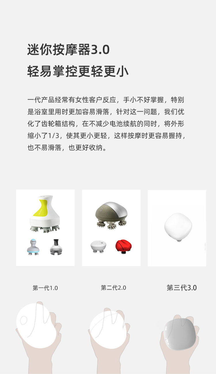 皇泰头部按摩器洗头自动揉捏挠头放松按摩爪头皮电动按摩仪