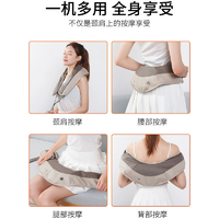人颈椎披肩按摩器 颈腰背肩部捶敲打加热全身放松按摩仪