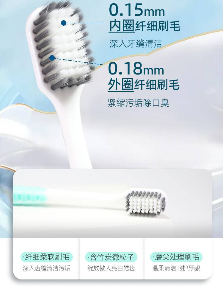 怡宝炭洁能量牙刷8116（单支装）