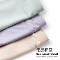 纤丝鸟 100%桑蚕丝AAA级抗菌裆100支兰精精细莫代尔丝滑女士内裤（三条装）BY22007