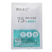 云南白药携爽75%酒精棉片消毒湿巾40片独立包装一次性消毒 【升级装45片/盒】*一盒