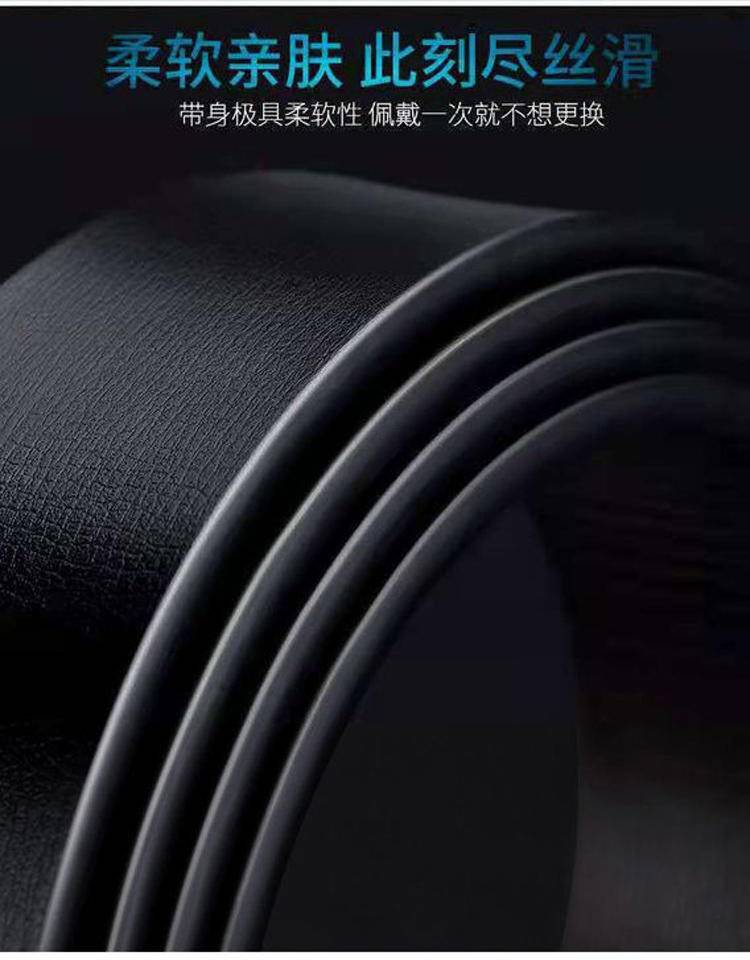 保罗皮带男士新款自动扣真皮腰带WYK150金
