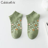CaldiceKris袜子（中国CK）女袜船袜5双装棉袜