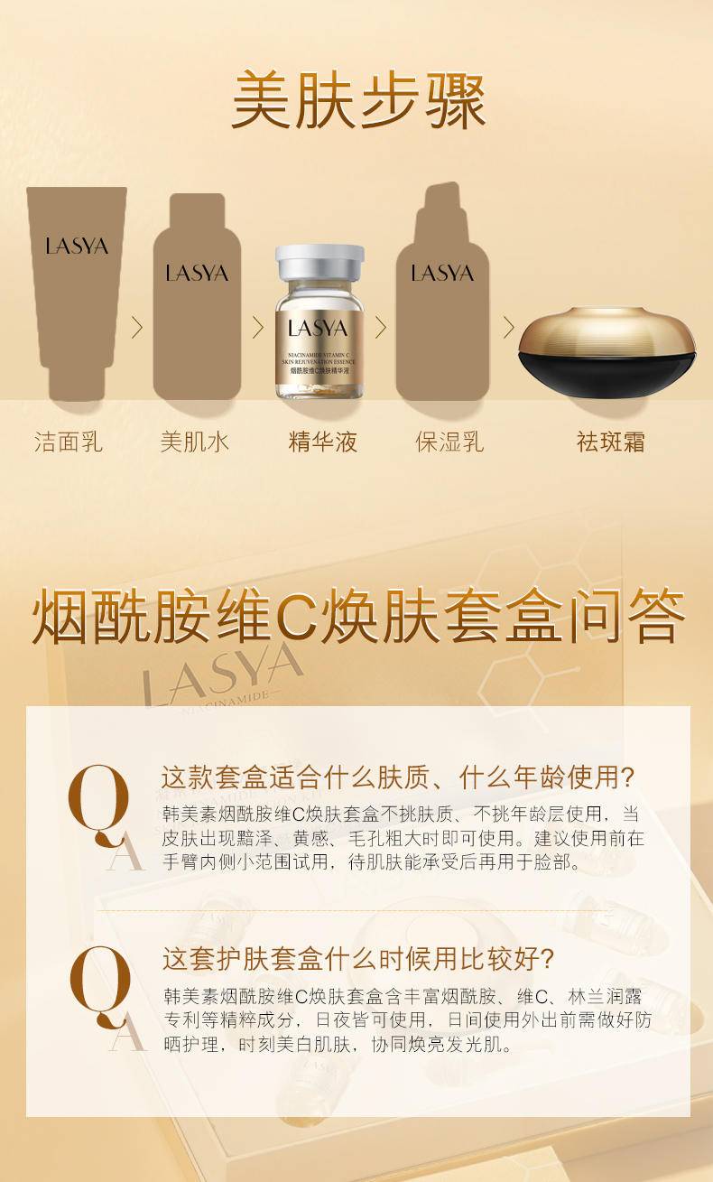 韩美素M1烟酰胺维C焕肤套盒