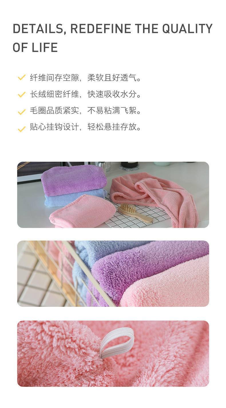 干发帽女超强吸水速干帽毛巾加厚洗头发帽子