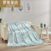 罗莱（LUOLAI）萌趣多肉法兰绒毯