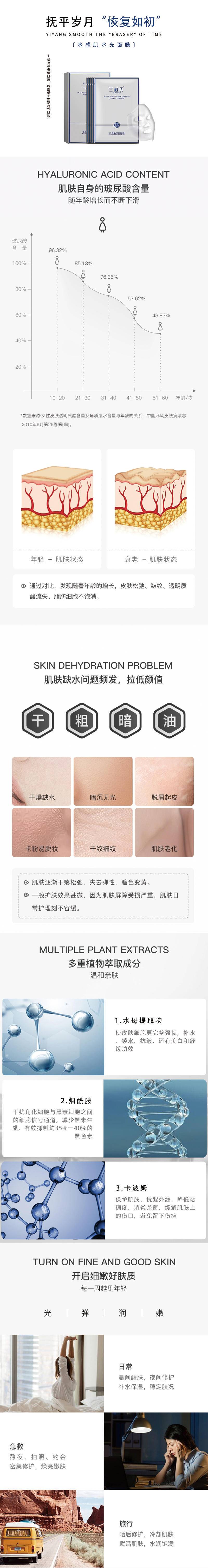 兰柏氏水感肌面膜（拍一发四）