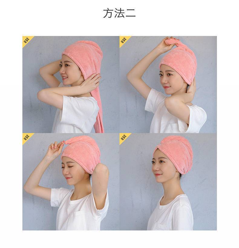 干发帽女超强吸水速干帽毛巾加厚洗头发帽子