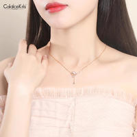 CaldiceKris相拥环抱海豚项链CK-SS685